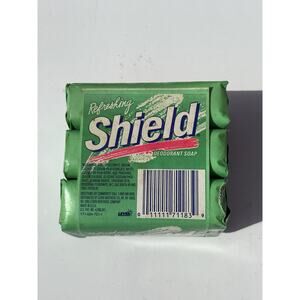Vintage Shield Deodorant Bar Soap 3 Pack Refreshing 5oz Bars 1993 NEW